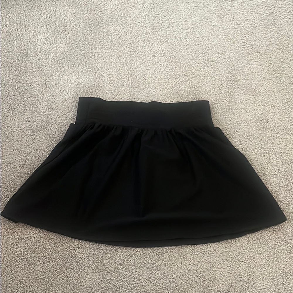 Fun, flowy black miniskirt